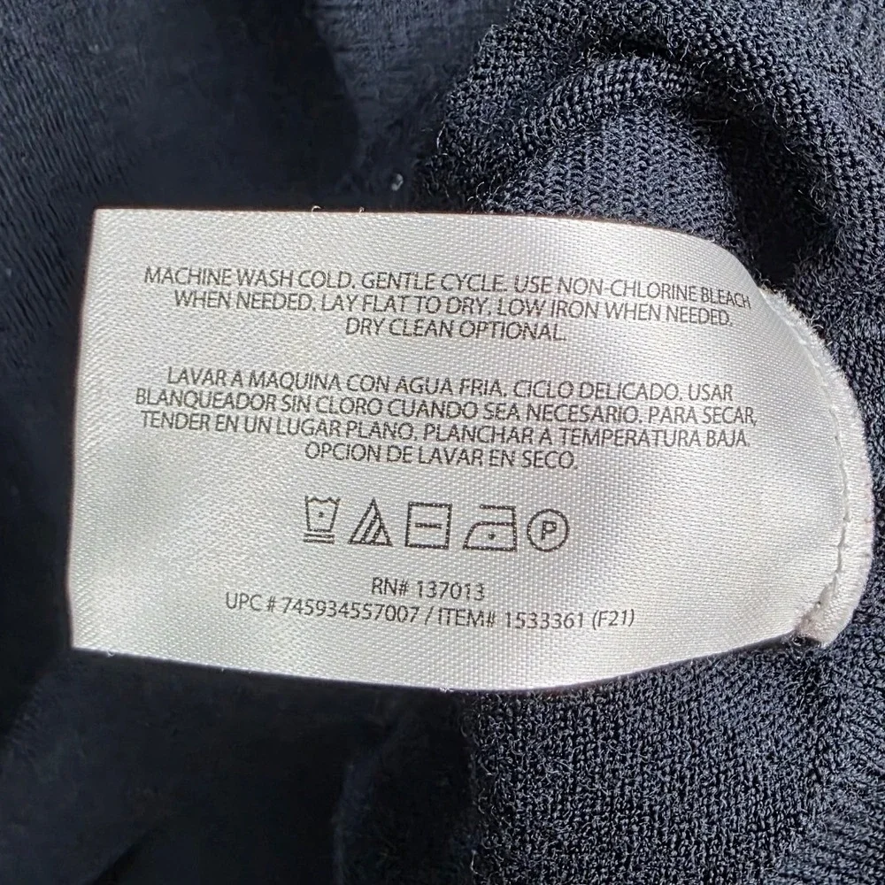 Banana Republic Men‎ XL 100% Merino Wool Sweater Black Academia Preppy Layering